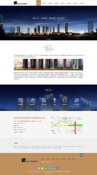 博纳资产网站效果图 深圳专业网站建设解决方案